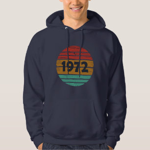 Veste À Capuche Né en 1972 cadeau d'anniversaire vintage