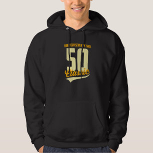 Veste À Capuche Né En 1972 Mots Dix-Neuf Soixante-Douze Classique