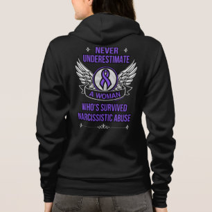Veste À Capuche Ne jamais sous-estimer / Femme...Abus narcissique