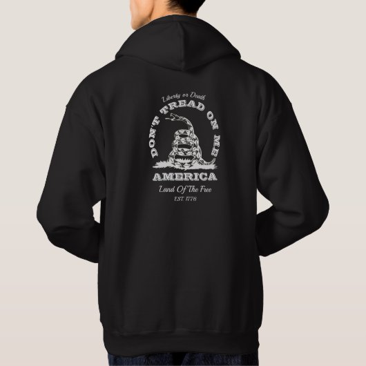Veste À Capuche Ne marchez pas sur moi (Dos)