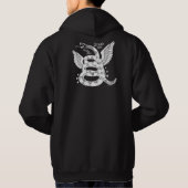 Veste À Capuche "Ne marchez pas sur moi" le T-shirt graphique (Dos)