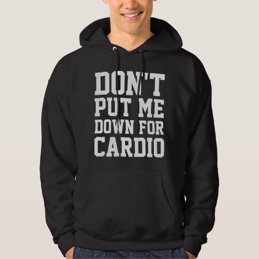 Veste À Capuche Ne me mets pas à terre pour Cardio (Devant)
