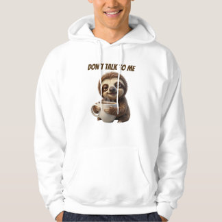 Veste À Capuche Ne Parle Pas Au Café Paresseux