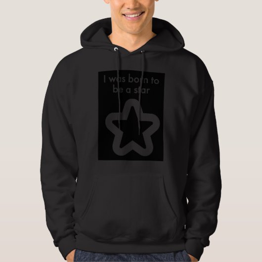 Veste À Capuche Né pour être une star (Devant)
