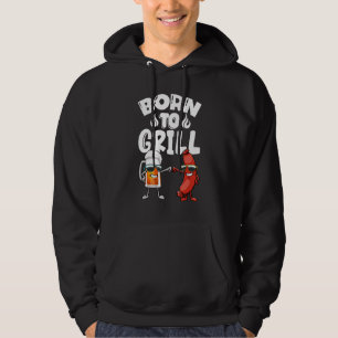 Veste À Capuche Né Pour Griller Chiens Chauds & Bières Femmes Sauc
