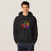 Veste À Capuche Né pour le handball forcé à l'école handb (Devant entier)