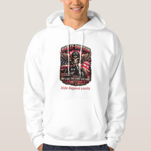 Veste À Capuche Né pour rouler, construit pour diriger, crâne de m