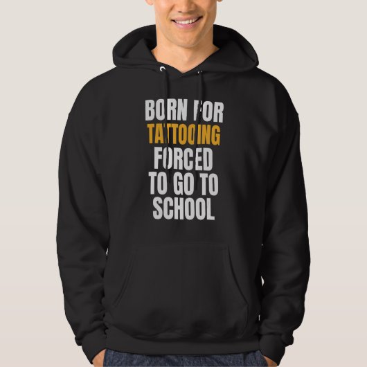 Veste À Capuche Né Pour Tattooing (Devant)