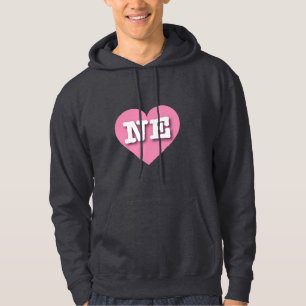 Veste À Capuche Nebraska Coeur rose - J'aime NE