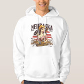 Veste À Capuche Nebraska L'État Cornhusker (Devant)