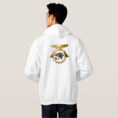Veste À Capuche NeoAnkh 3D Eye of Horus & Winged Sun Disk (Dos entier)