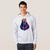 Veste À Capuche Neon Crowé Gorilla Graffiti Art (Devant entier)