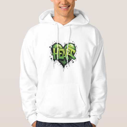 Veste À Capuche Neon Heartbeat (Devant)