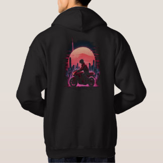 Veste À Capuche Neon Motor Biker Anime Lover