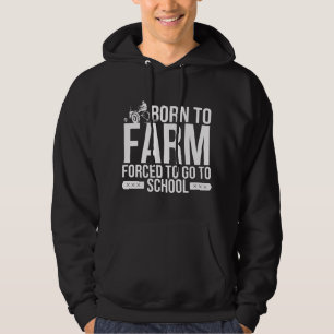 Veste À Capuche Nés pour cultiver, forcés d'étudier Jeunes agricul