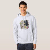 Veste À Capuche Neurodivergent Chaos Botanical Sketchbook Star Map (Devant entier)