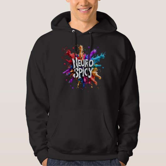 Veste À Capuche NEUROSPICY neurodiversity autism adhd dyslexia (Devant)