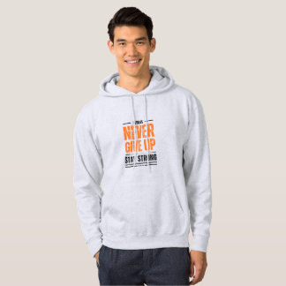Veste À Capuche "Never Give Up" Motivational Hoodie – Stay Strong 
