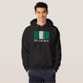 Veste À Capuche Nigeria avec le drapeau nigérian (Afrique de l'Oue (Devant entier)