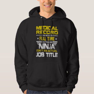 Veste À Capuche Ninja de dossier médical n'est pas un titre d'empl