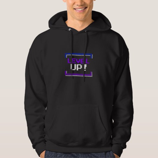 Veste À Capuche Niveau Up 16 bits jeu vidéo 8 bits 80s Megadrive 9 (Devant)