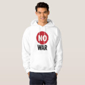 Veste À Capuche NO WAR — Manifestation mondiale pour la paix (Devant entier)