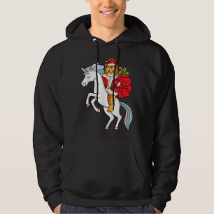 Veste À Capuche Noël Chat Père Noël Casquette Unicorn Xmas