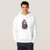 Veste À Capuche Noël de Basset Hound (Devant entier)