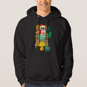 Veste À Capuche Noël de Noël de Noël sur la plage Hawaïen Vacat de