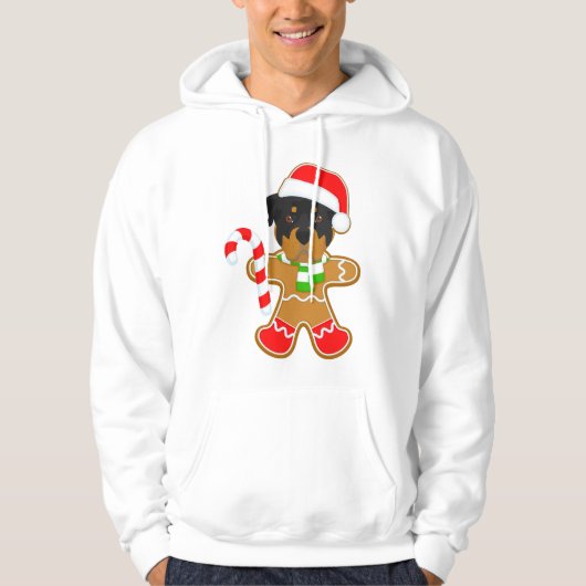 Veste À Capuche noël de rottweiler (Devant)