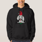 Veste À Capuche Noël du chien de caniche (Devant)