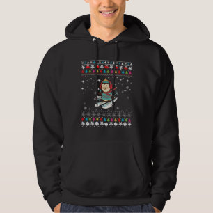 Veste À Capuche Noël du pingouin à ski