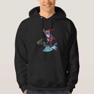 Veste À Capuche Noël en juillet Père Noël Hawaiian Jet Ski Summer