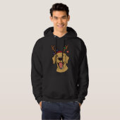 Veste À Capuche Noël Jaune Lab Tri Bli (Devant entier)