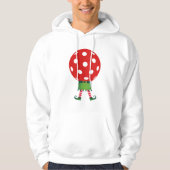 Veste À Capuche Noël Pickleball Sweatshirt Pickleball Elf Rouge (Devant)
