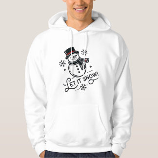 Veste À Capuche Noël Snowman Laisser Neige