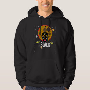 Veste À Capuche Noir - Kemetic Egyptian Ankh Black Girl Magic Mel