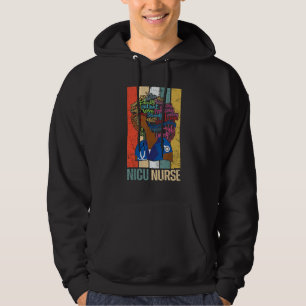 Veste À Capuche Noir Nicu Nurse Pour Afro-Américain Melanin Nur