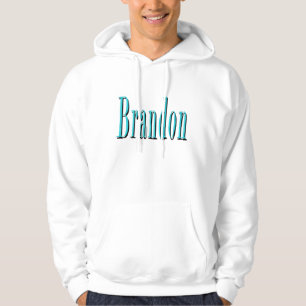 Veste À Capuche Nom Aqua Blue Brandon,