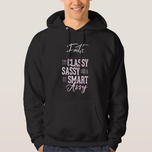 Veste À Capuche Nom de la foi Graphique pour les femmes - Classy S (Devant)