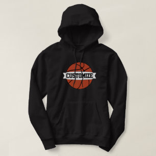Veste À Capuche Nom d'équipe de joueur de basket ou