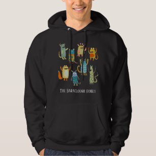 Veste À Capuche Nom personnalisé de la famille Monster