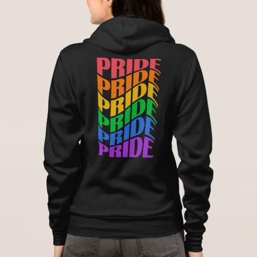 Veste À Capuche Nom personnalisé Fierté (Dos)