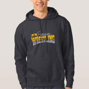Veste À Capuche NOM personnalisé Wrestling School Team Wrestler