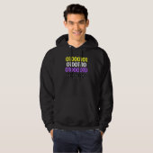 Veste À Capuche Non Binary Pride ENBY Number For LGBT (Devant entier)