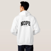 VESTE À CAPUCHE NON PAS AUJOURD'HUI (Dos entier)