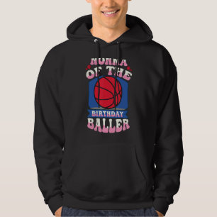 Veste À Capuche Nonna De L'Anniversaire Baller Basketball Thème An