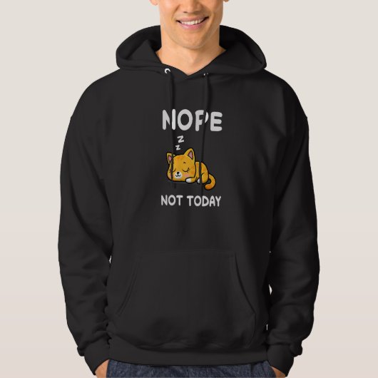 Veste À Capuche Nope Cat Nap Dormir Pyjama nuit (Devant)
