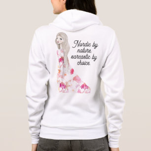 VESTE À CAPUCHE NORDIQUE PAR NATURE, SARCASTIQUE PAR CHOIX GIRL AR