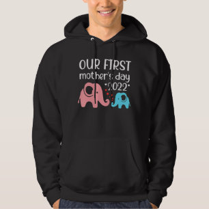 Veste À Capuche Notre première fête des mères 2022 Maman Baby Elep